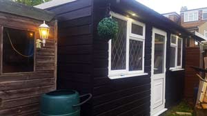 black rabbit garden room  with leaded windows